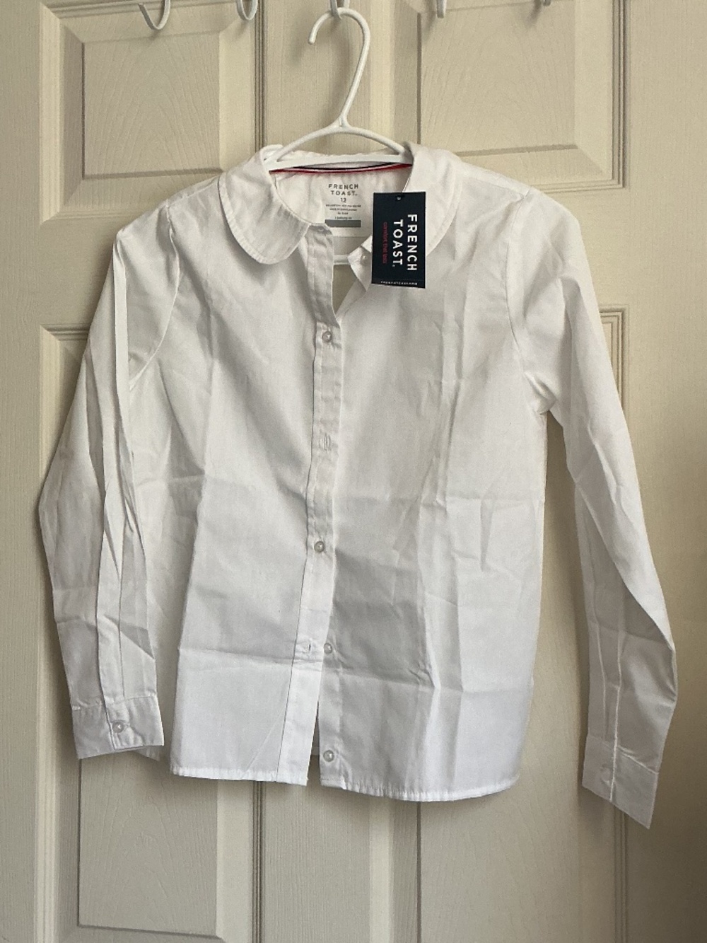 French Toast Long Sleeve Girl Button-Down Shirt